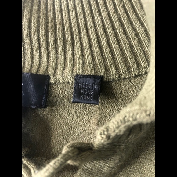 ESCIO RIBBED CRISSCROSS DETAILING GREEN SWEATER - Picture 8 of 9